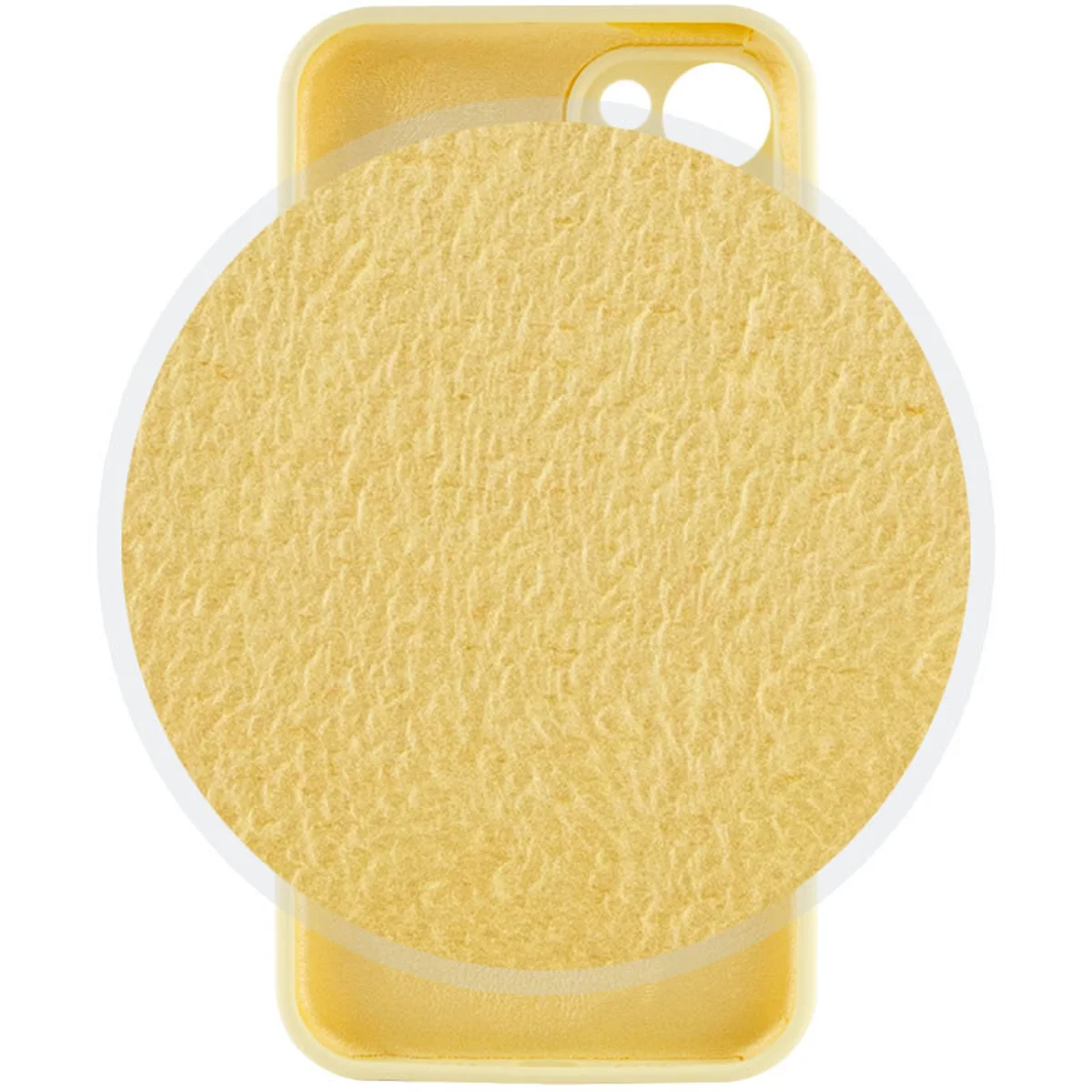 Чехол Silicone Case Full Camera Protective (AA) для Apple iPhone 13 (6.1") Желтый / Mellow Yellow