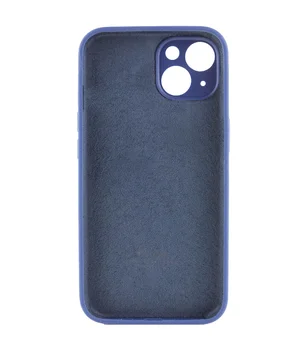 Чехол Silicone Case Full Camera Protective (AA) для Apple iPhone 13 (6.1") Синий / Deep navy