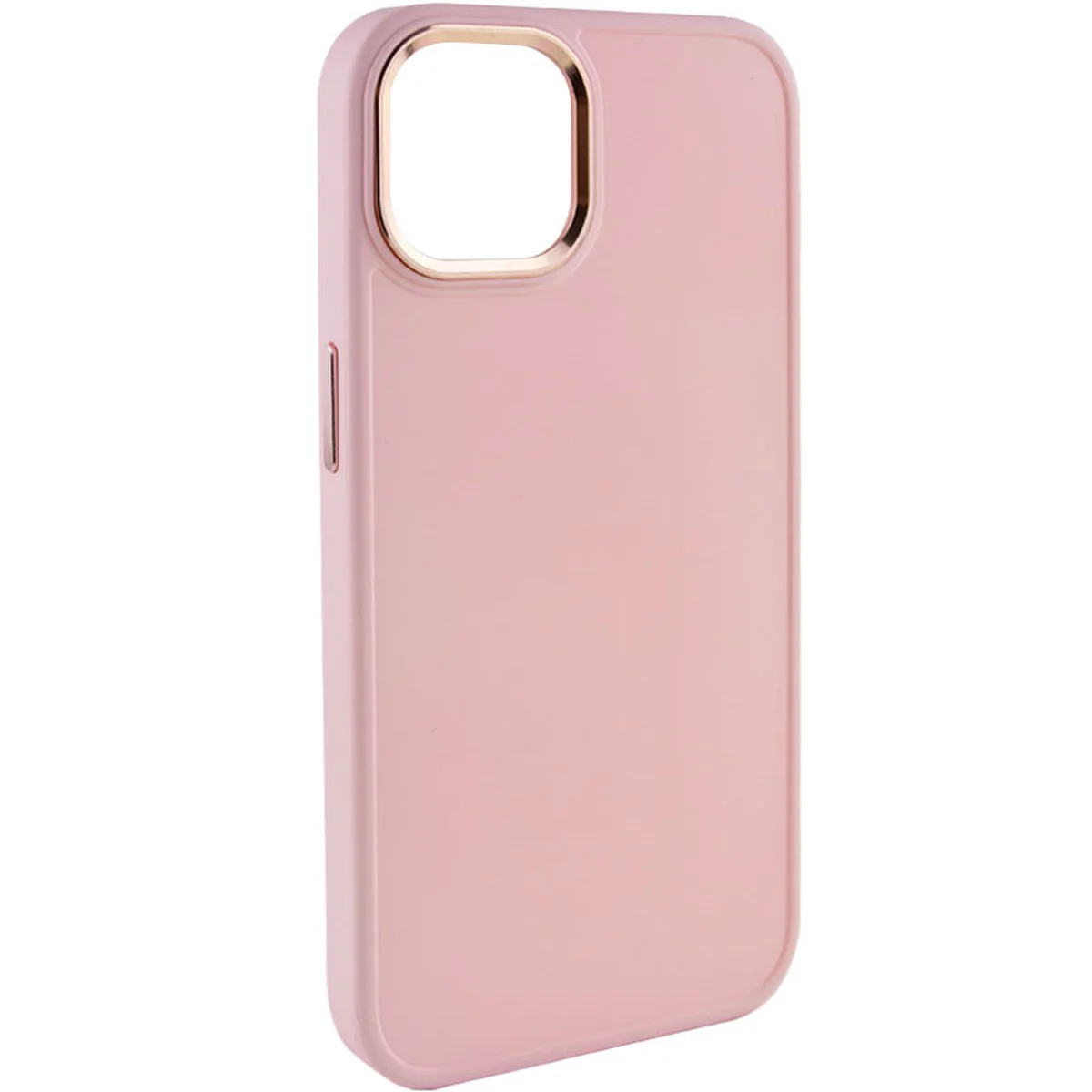 TPU чехол Bonbon Metal Style для Apple iPhone 13 (6.1") Розовый / Light pink