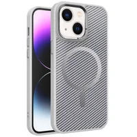 Чехол TPU+PC Carbon Mirage with MagSafe для Apple iPhone 13 / 14 (6.1") Grey