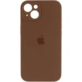 Чехол Silicone Case Full Camera Protective (AA) для Apple iPhone 13 (6.1") Коричневый / Brown