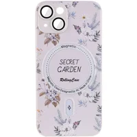 TPU+PC чохол Secret Garden with MagSafe для Apple iPhone 13 (6.1") White