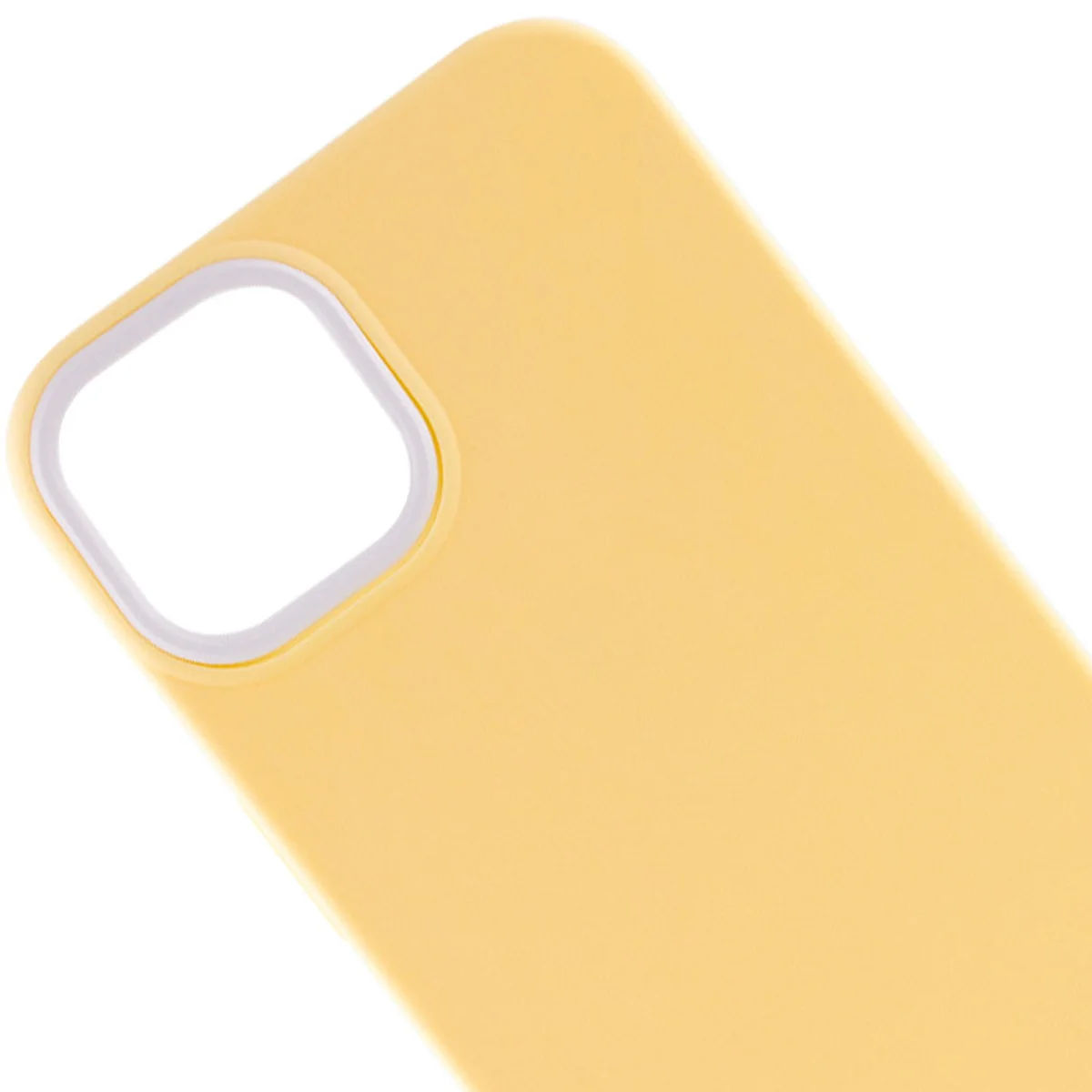 Чехол TPU+PC Bichromatic для Apple iPhone 13 (6.1") Creamy-yellow / White