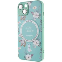 TPU+PC чохол Secret Garden with MagSafe для Apple iPhone 13 (6.1") Mint