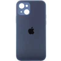 TPU+Glass чохол Matte Candy Full camera для Apple iPhone 13 (6.1") Синій