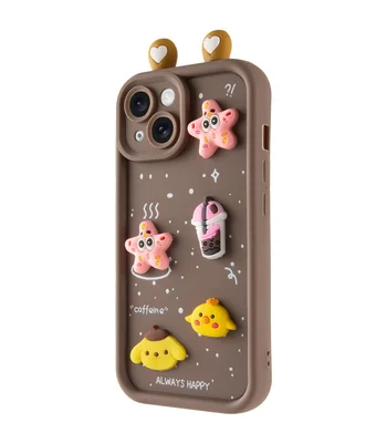 Чохол TPU Toys Case with Ears для Apple iPhone 13 (6.1") Brown