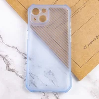 Чехол TPU Ease Carbon color series для Apple iPhone 13 (6.1") Синий / Прозрачный