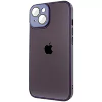 Чехол TPU+Glass Sapphire Midnight для Apple iPhone 13 (6.1") Фиолетовый / Deep Purple