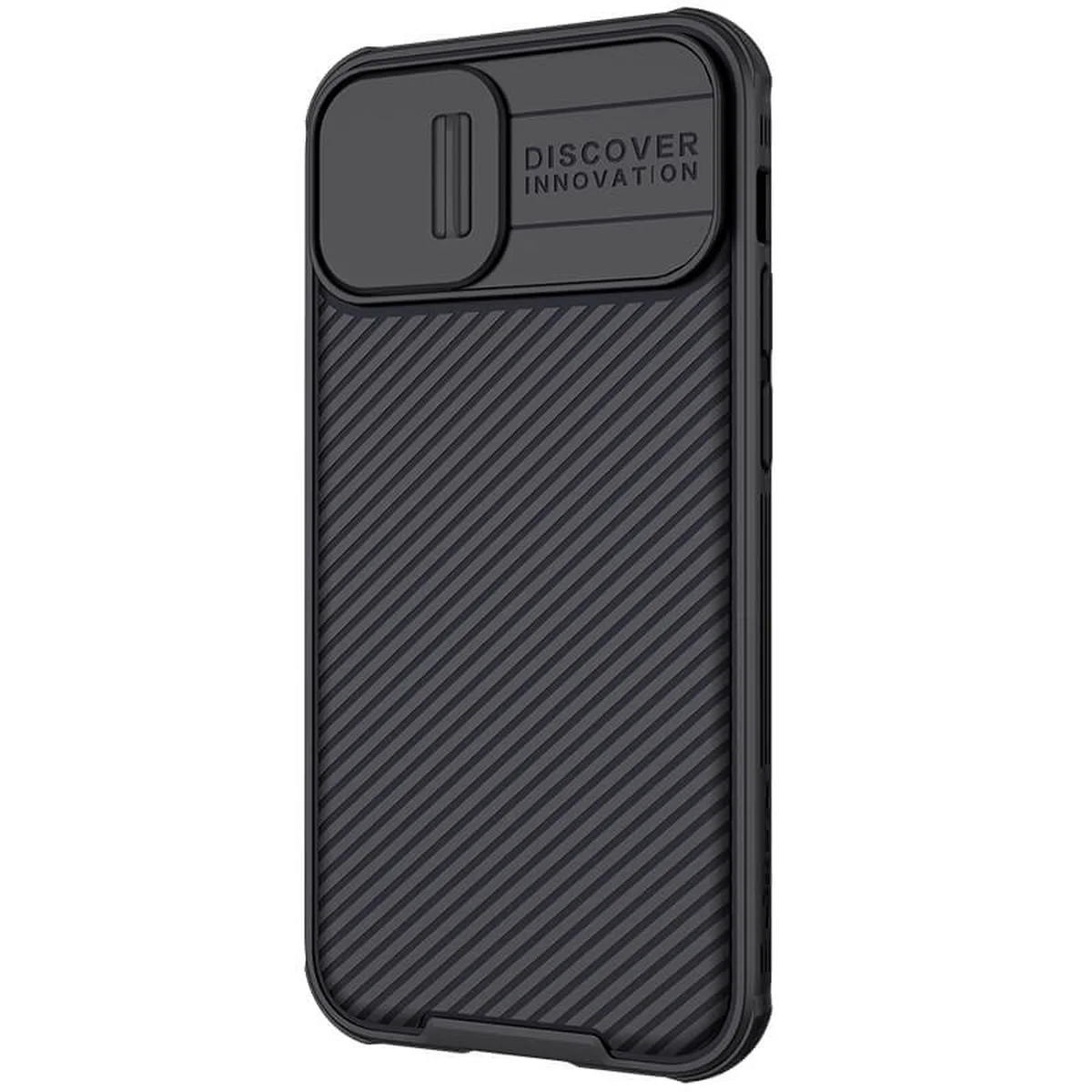 Карбоновая накладка Nillkin CamShield Pro Magnetic для Apple iPhone 13 (6.1") Черный