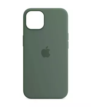 Чехол Silicone case (AAA) full with Magsafe and Animation для Apple iPhone 13 (6.1") Зеленый / Eucalyptus
