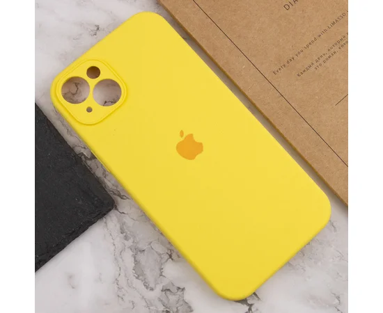 Чохол Silicone Case Full Camera Protective (AA) Apple iPhone 13 (6.1") Жовтий / Yellow