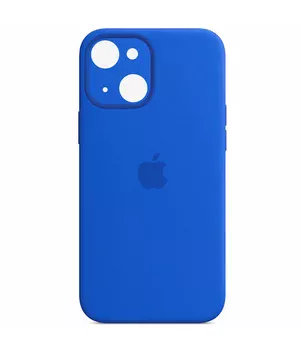 Чехол Silicone Case Full Camera Protective (AA) для Apple iPhone 13 (6.1") Синий / Capri Blue