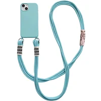 Чохол TPU two straps California для Apple iPhone 13 (6.1") Бірюзовий / Marine Green