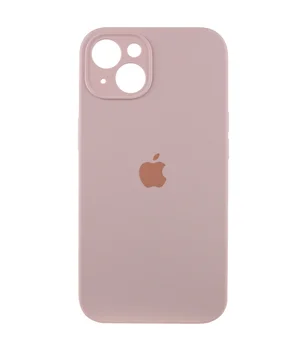 Чехол Silicone Case Full Camera Protective (AA) для Apple iPhone 13 (6.1") Розовый / Chalk Pink