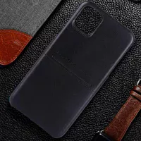 Шкіряна накладка G-Case Cardcool Series для Apple iPhone 13 (6.1") Чорний