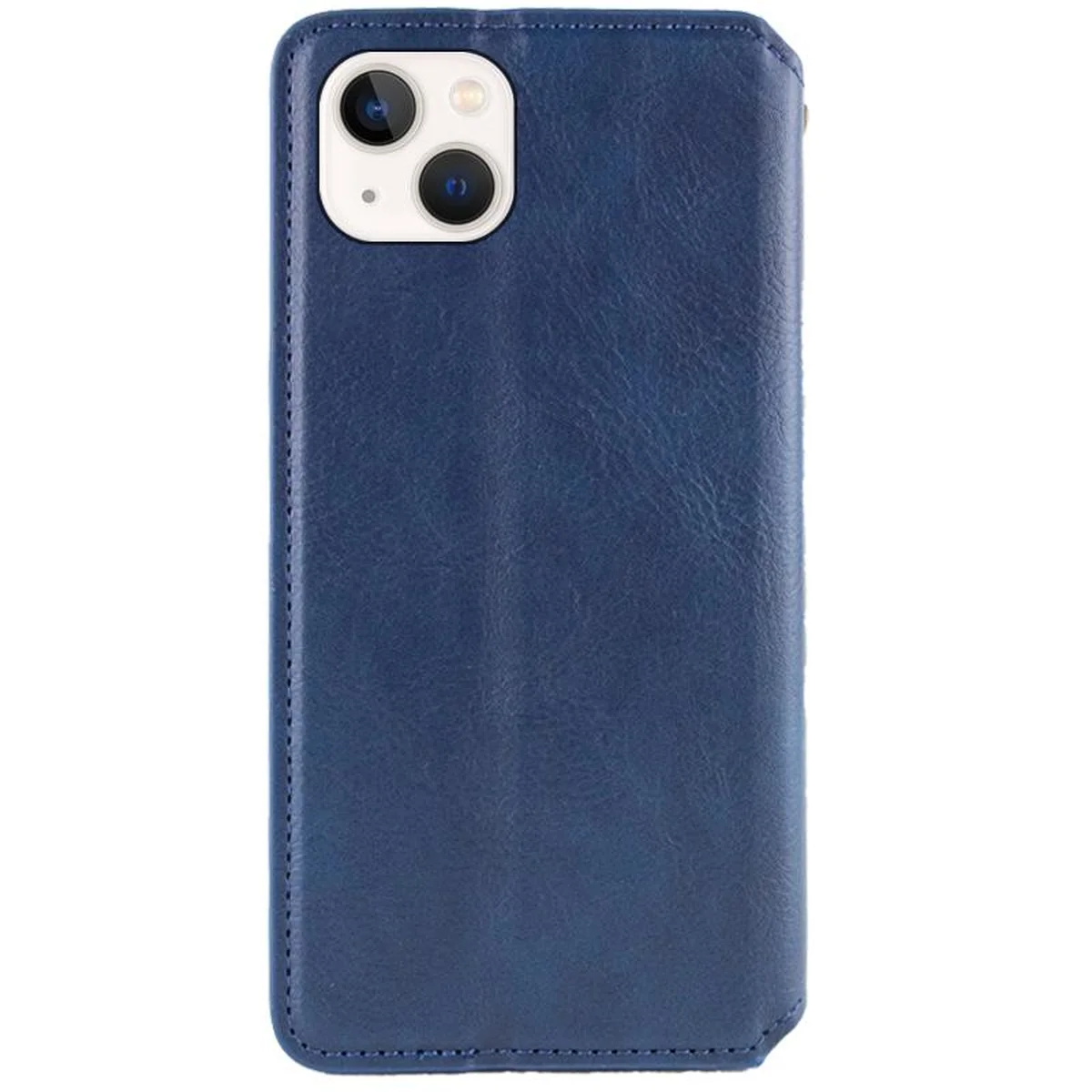 Кожаный чехол-книжка GETMAN Cubic (PU) для Apple iPhone 13 (6.1") Синий