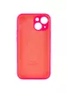 Чохол Silicone Case Full Camera Protective (AA) Apple iPhone 13 (6.1") Рожевий / Barbie pink