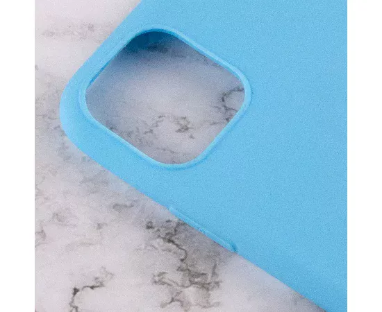 Силиконовый чехол Candy для Apple iPhone 13 (6.1") Голубой