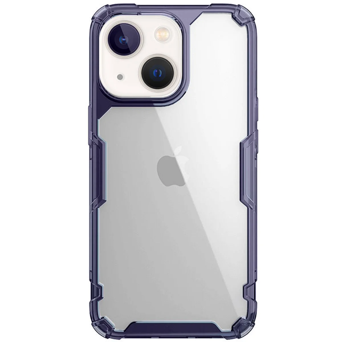 TPU чохол Nillkin Nature Pro Series для Apple iPhone 13/14 (6.1") Темно-фіолетовий (прозорий)