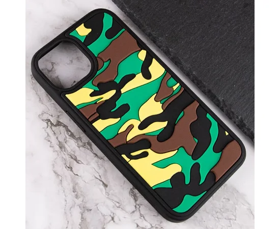 Чехол TPU+PC Army Collection для Apple iPhone 13 (6.1") Зеленый