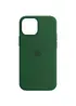 Чохол Silicone case (AAA) full with Magsafe and Animation для Apple iPhone 13 (6.1") Зелений / Clover