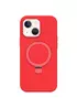 Чехол Silicone Case Full Protective NO LOGO with Ring для Apple iPhone 13 / 14 (6.1") Red