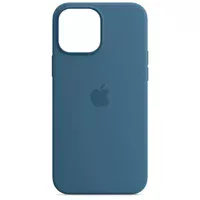 Чохол Silicone case (AAA) full with Magsafe для Apple iPhone 13 (6.1") Синій / Blue Jay