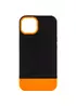 Чохол TPU+PC Bichromatic для Apple iPhone 13 (6.1") Black / Orange