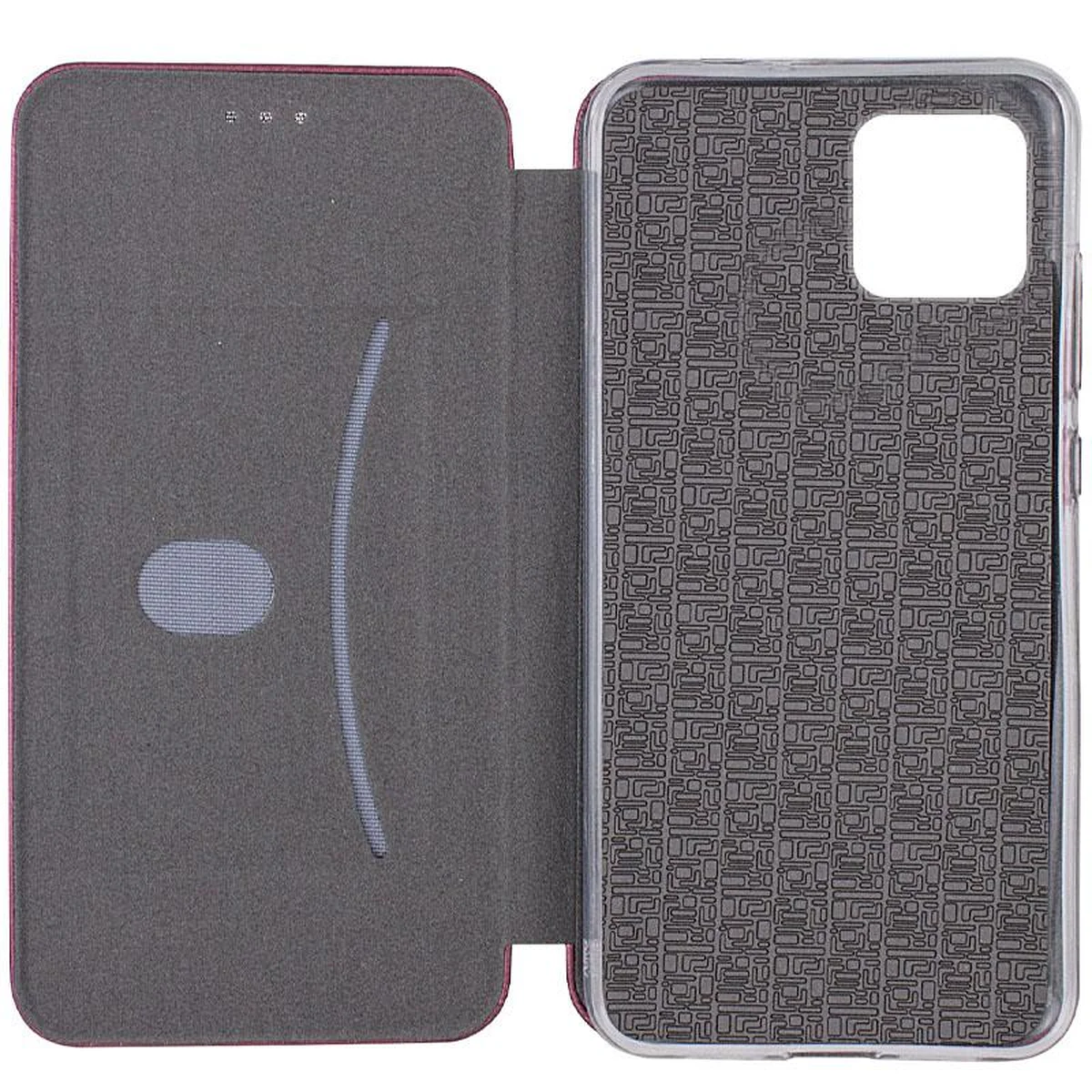 Кожаный чехол-книжка Classy для Apple iPhone 13 (6.1") Бордовый