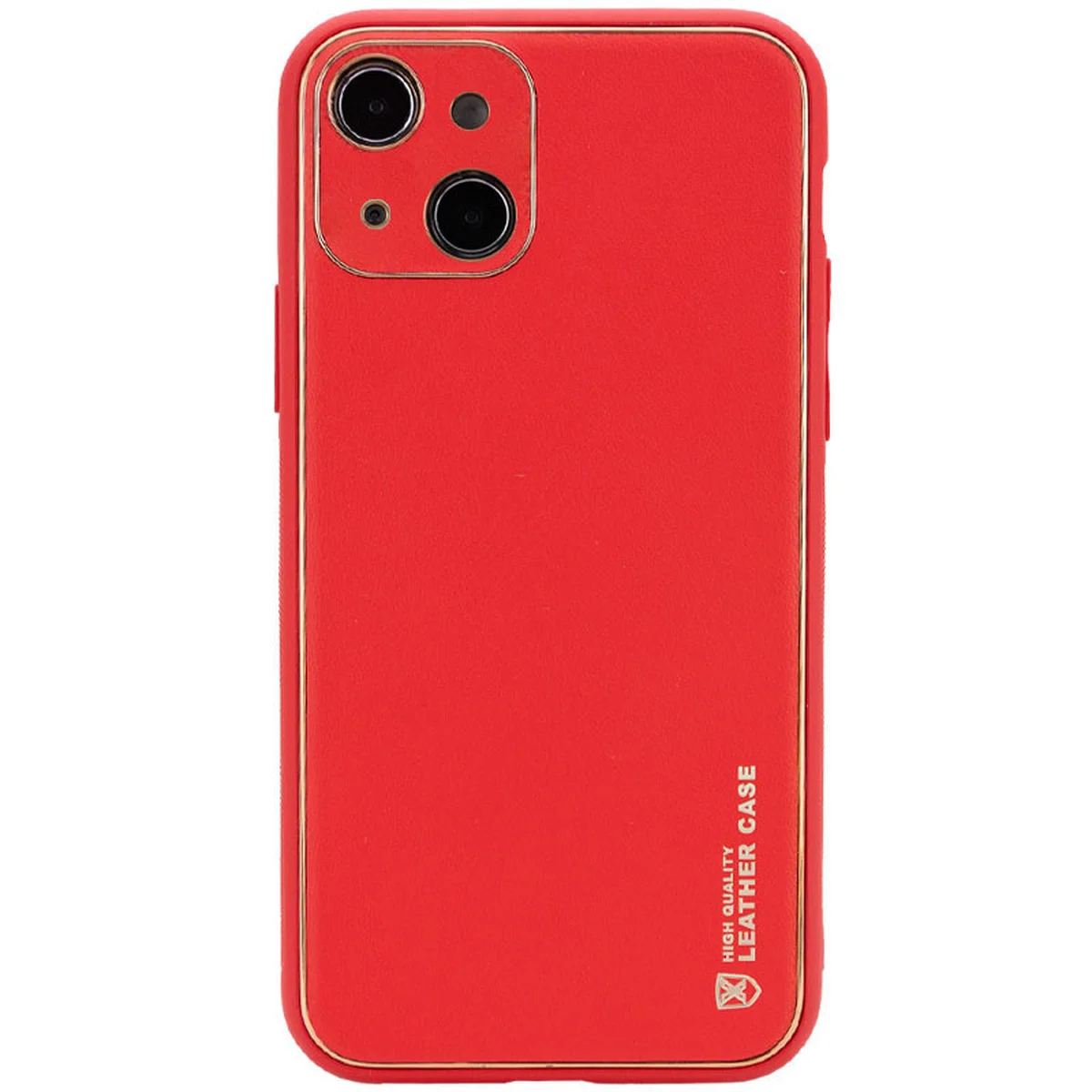 Кожаный чехол Xshield для Apple iPhone 13 (6.1") Красный / Red