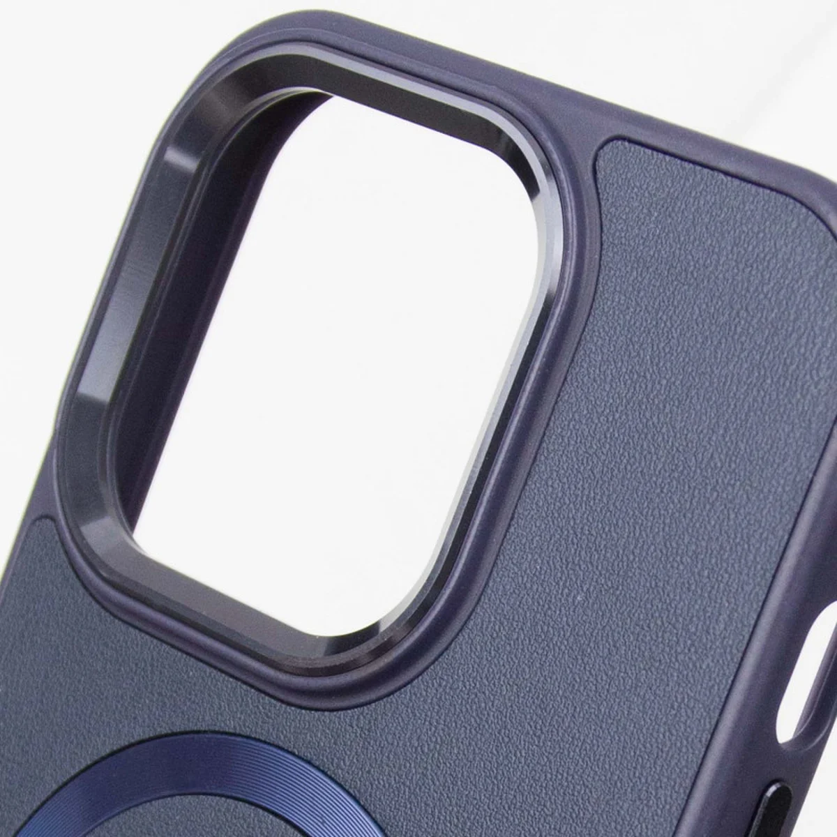 Кожаный чехол SnapCase with MagSafe для Apple iPhone 13 / 14 (6.1") Dark Blue