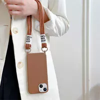 Чохол TPU two straps California для Apple iPhone 13 (6.1") Коричневий