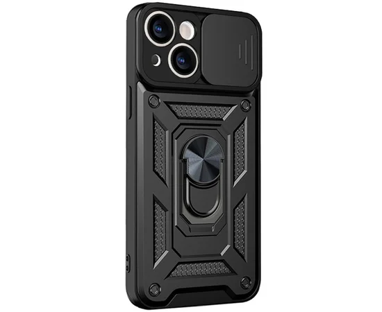Ударопрочный чехол Camshield Serge Ring для Apple iPhone 13 (6.1") Черный