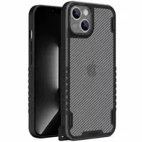 Чохол TPU+PC TRAVEL Carbon для Apple iPhone 13 (6.1") Чорний
