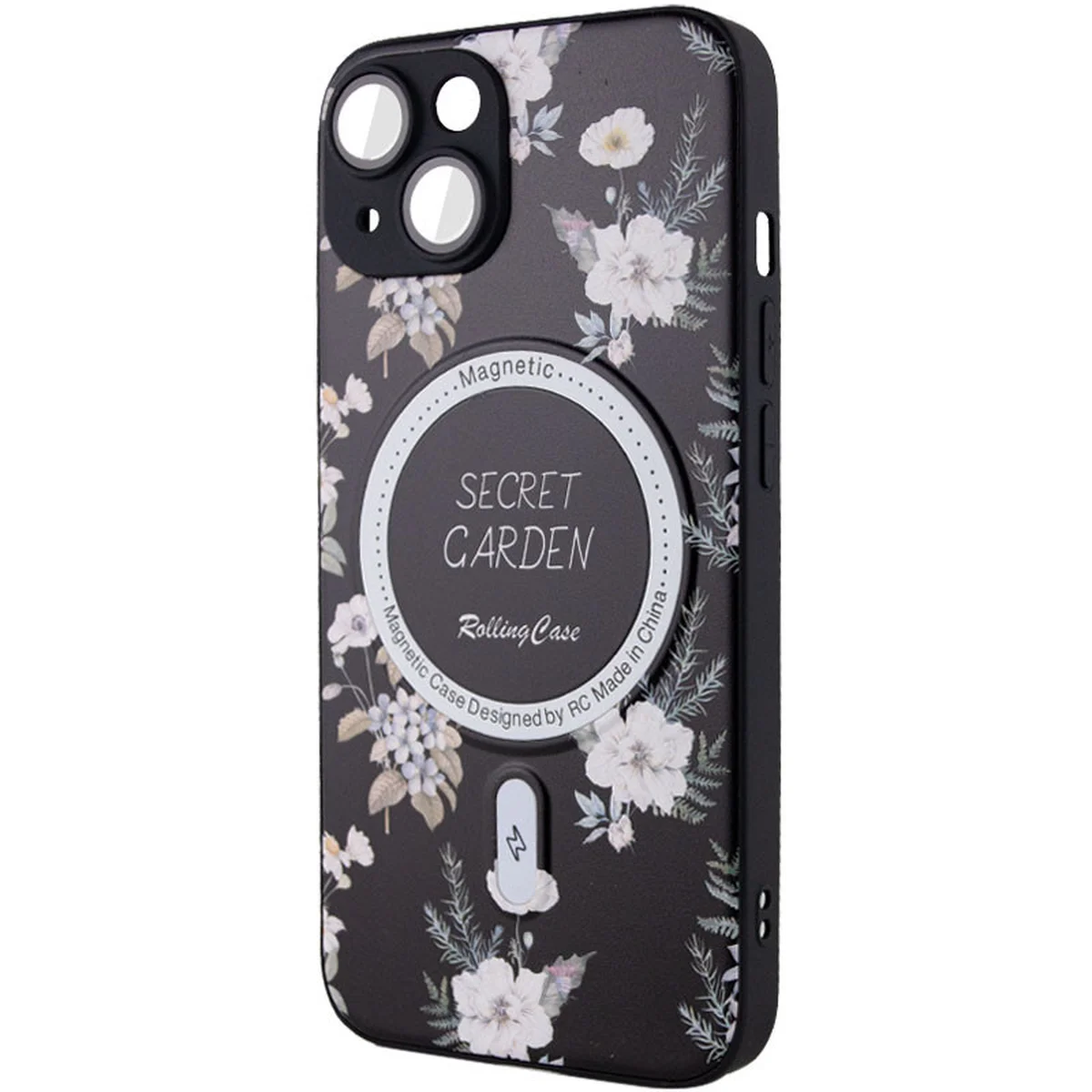 TPU+PC чехол Secret Garden with MagSafe для Apple iPhone 13 (6.1") Black