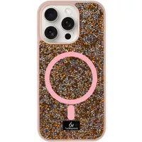 TPU чехол Bling World Rock Diamond with MagSafe для Apple iPhone 13 (6.1") Rose Gold