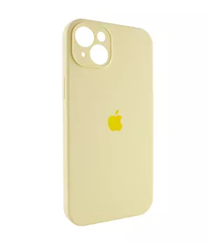Чехол Silicone Case Full Camera Protective (AA) для Apple iPhone 13 (6.1") Желтый / Mellow Yellow