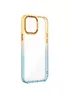 Чехол TPU+PC Fresh sip series для Apple iPhone 13 (6.1") Бирюзовый / Оранжевый