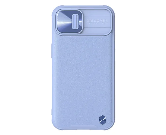 Шкіряна накладка Nillkin Camshield Leather (шторка на камеру) Apple iPhone 13 (6.1") Бузковий / Purple