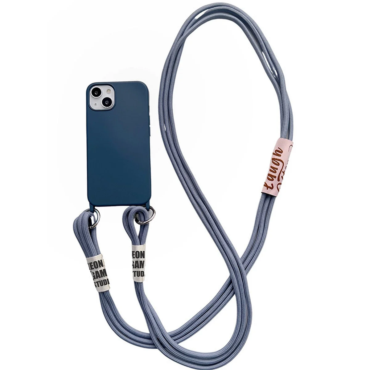 Чохол TPU two straps California для Apple iPhone 13 (6.1") Синій / Cosmos blue