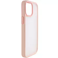 TPU+PC чехол Metal Buttons для Apple iPhone 13 (6.1") Розовый
