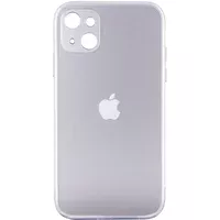 TPU+Glass чехол Matte Candy Full camera для Apple iPhone 13 (6.1") Белый