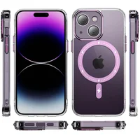 Чехол TPU+PC Colorful with MagSafe для Apple iPhone 13 (6.1") Pink