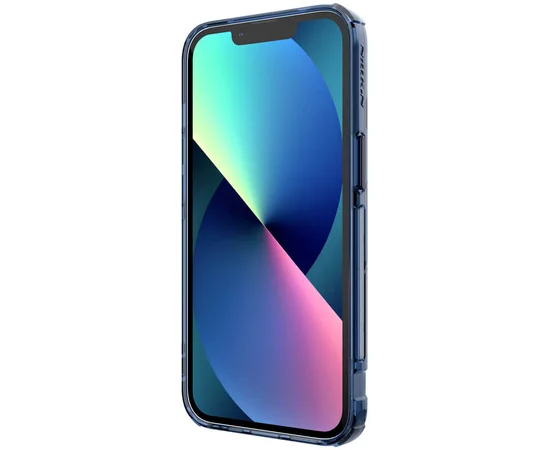 TPU чохол Nillkin Nature Pro Magnetic для Apple iPhone 13 (6.1") Синій (прозорий)