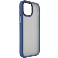 TPU+PC чехол Metal Buttons для Apple iPhone 13 (6.1") Синий