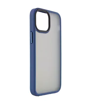 TPU + PC чохол Metal Buttons для Apple iPhone 13 (6.1 ") Синій