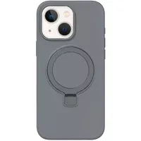 Чехол Silicone Case Full Protective NO LOGO with Ring для Apple iPhone 13 / 14 (6.1") Grey
