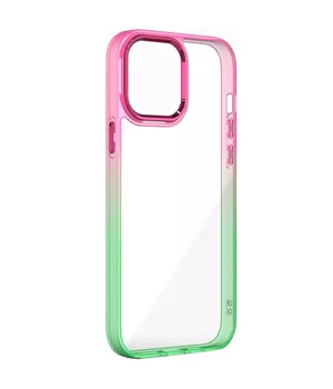 Чохол TPU+PC Fresh sip series для Apple iPhone 13 (6.1") Салатовий / Рожевий