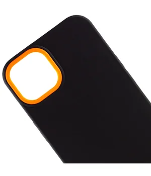 Чохол TPU+PC Bichromatic для Apple iPhone 13 (6.1") Black / Orange
