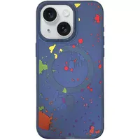 Чохол TPU+PC Flush with MagSafe для Apple iPhone 13 (6.1") Dark blue